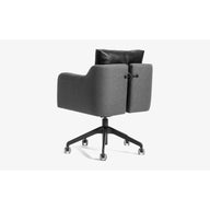 Papillonne Ofis Sandalyesi Tekerlekli-Ofis Sandalyesi-Lagu-Pembe Kenzo-Krom-Bej Buklet-NowShopFun