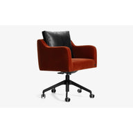 Papillonne Ofis Sandalyesi Tekerlekli-Ofis Sandalyesi-Lagu-Pembe Kenzo-Krom-Bej Buklet-NowShopFun