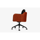 Papillonne Ofis Sandalyesi Tekerlekli-Ofis Sandalyesi-Lagu-Pembe Kenzo-Krom-Bej Buklet-NowShopFun
