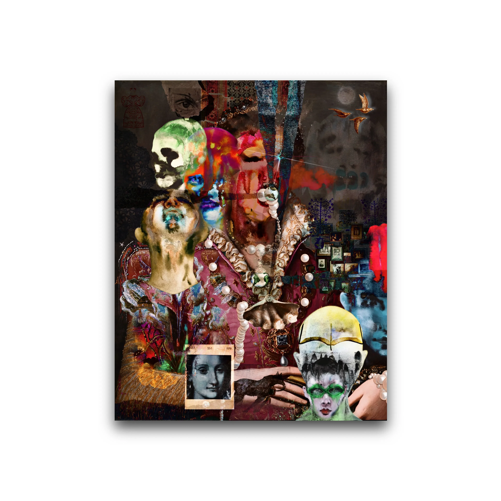 Paradise Lost Tablo,EUDOIMONIART dijital baskı sanat eseri, soyut ve metafizik çağdaş kompozisyon