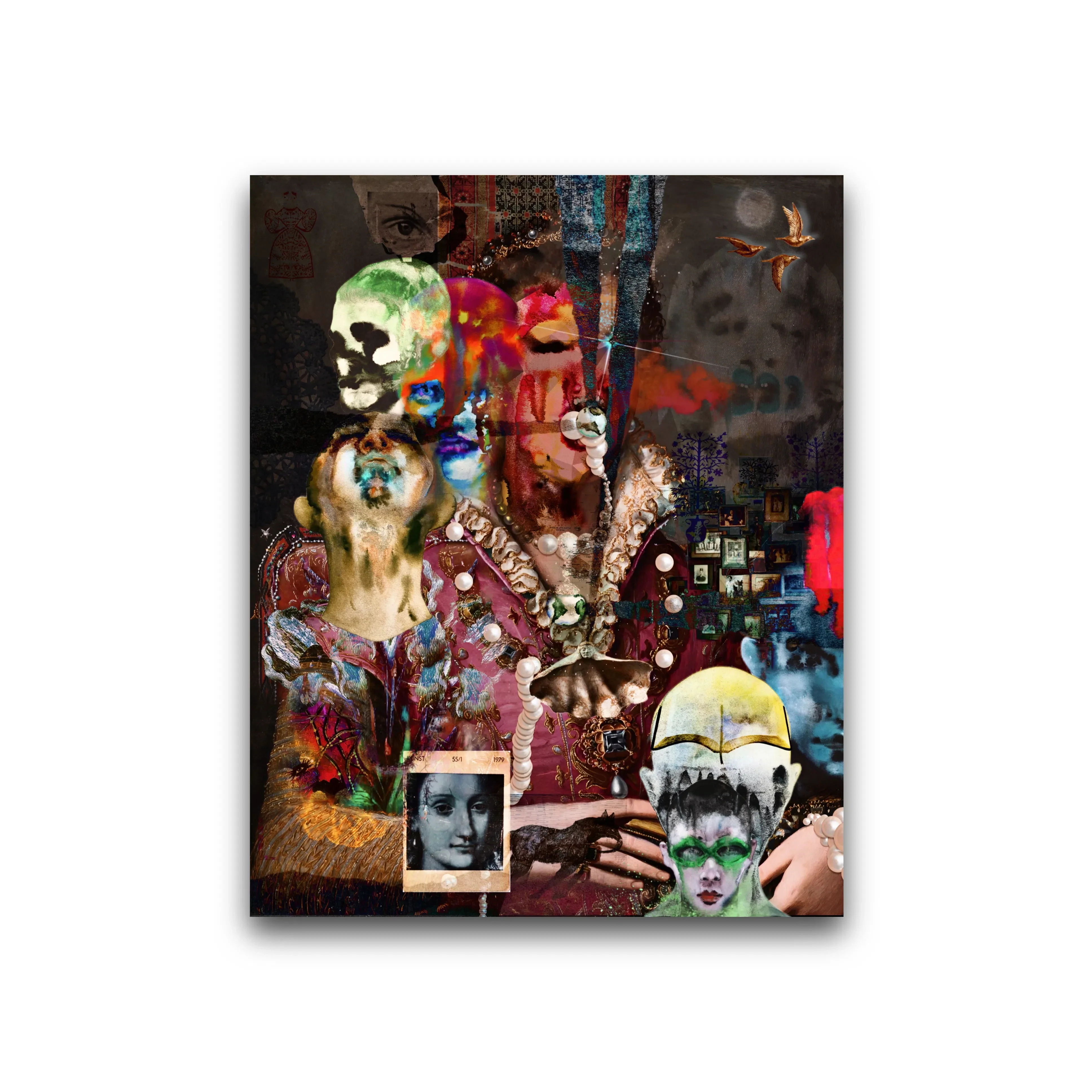 Paradise Lost Tablo,EUDOIMONIART dijital baskı sanat eseri, soyut ve metafizik çağdaş kompozisyon