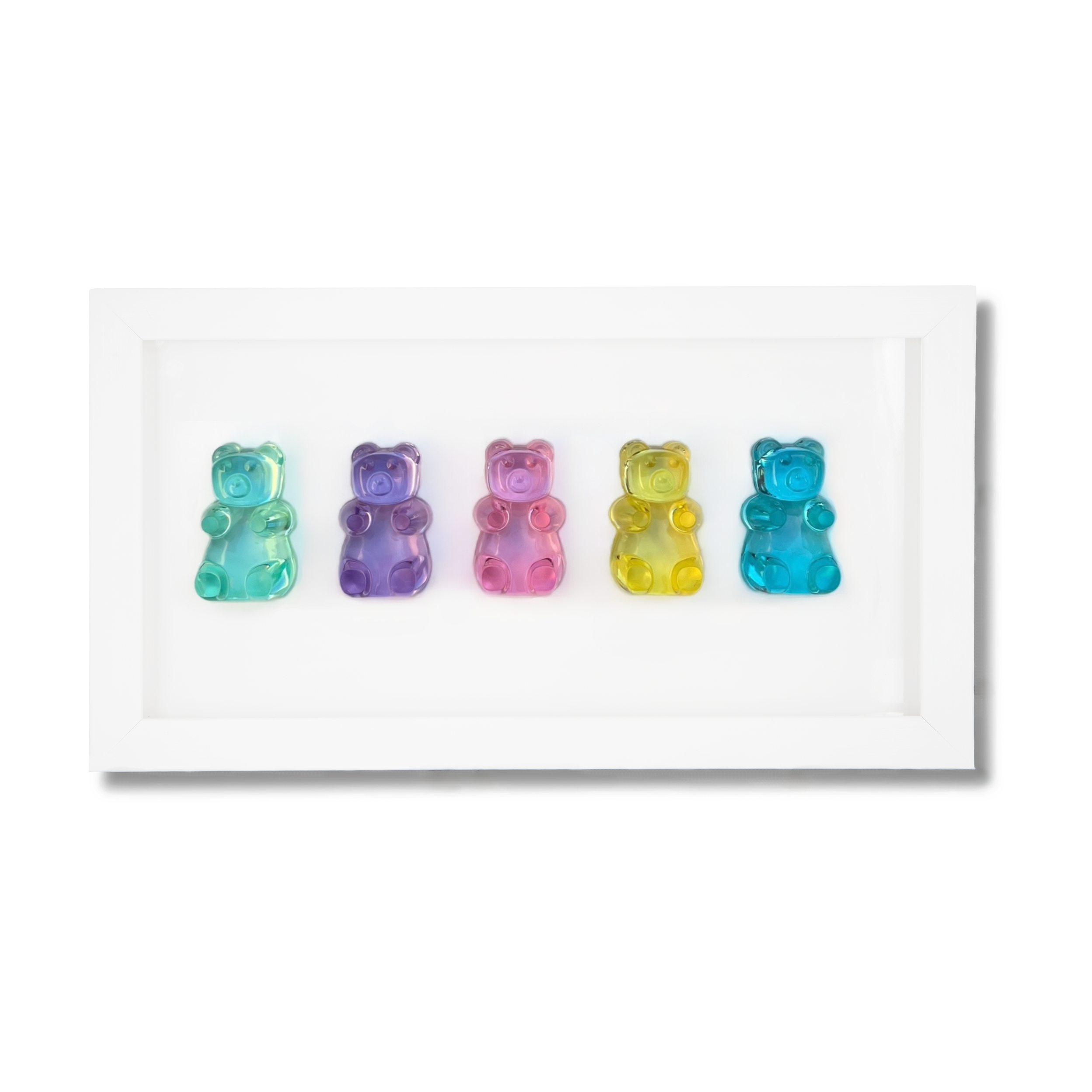 Pastel Rainbow Gummy Bears Tablo Jelibon