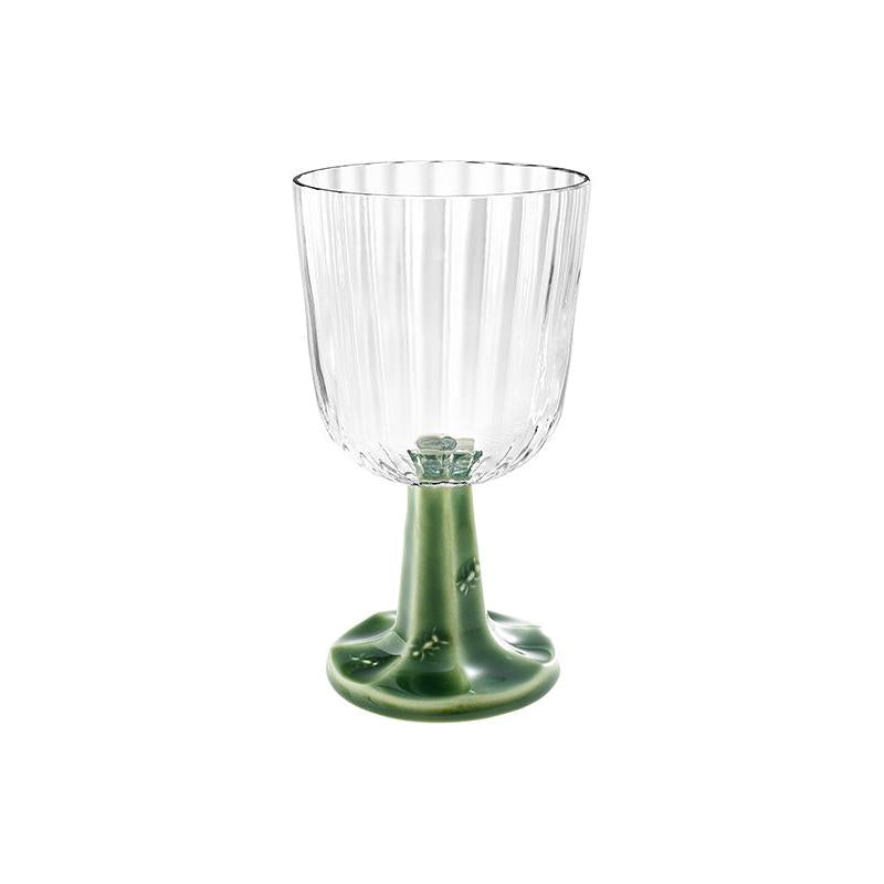 Patio Goblet Yeşil Şeffaf Cam Kadeh