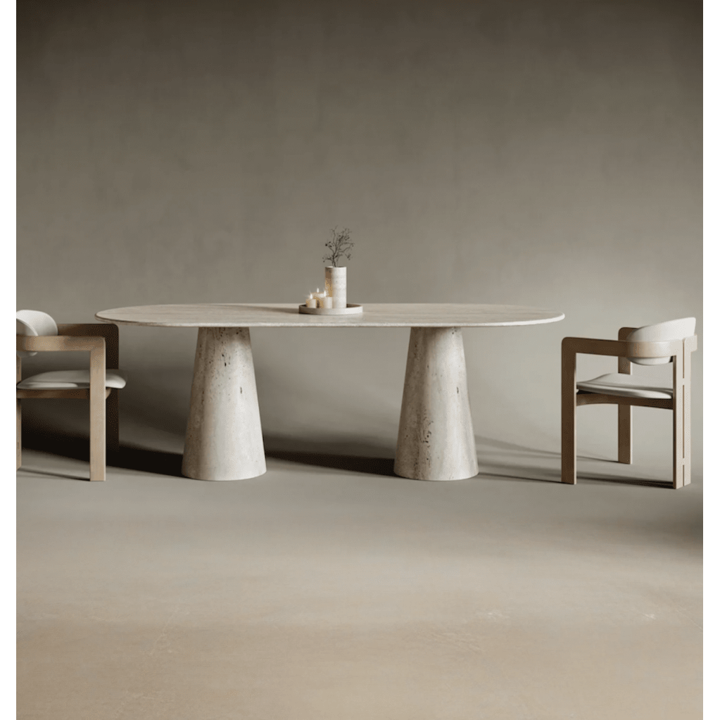 Paul-Yuvarlak Huni Ayak Yemek Masası