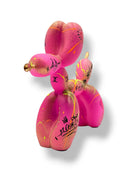 Pembe “Follow Your Dreams” Balon Köpek Heykeli