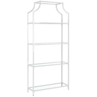 Pero Metal Kitaplık Vitrin-Vitrin-Modabilya-Beyaz-NowShopFun