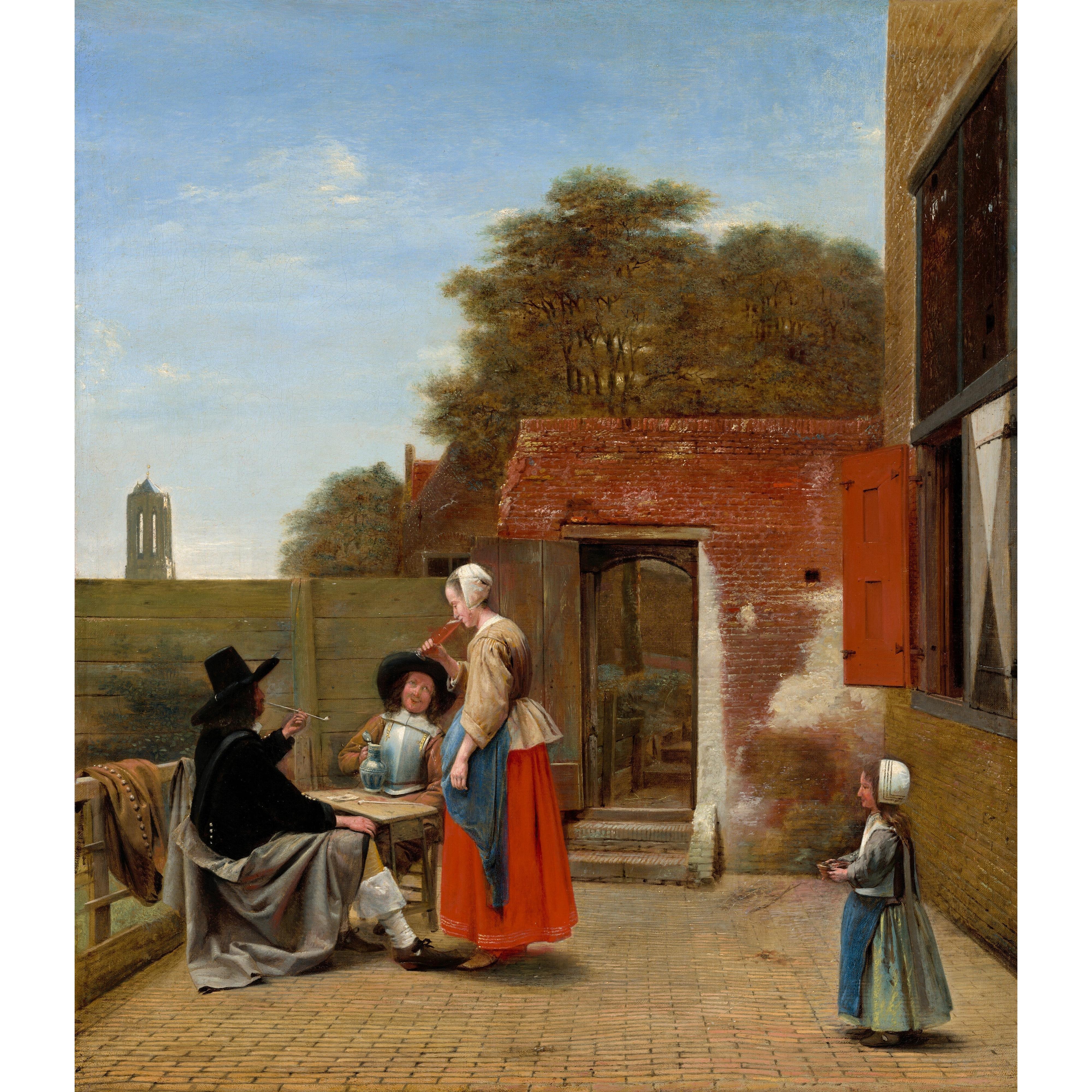 Pieter de Hooch - Hollanda Avlusu Fine Art Baskı
