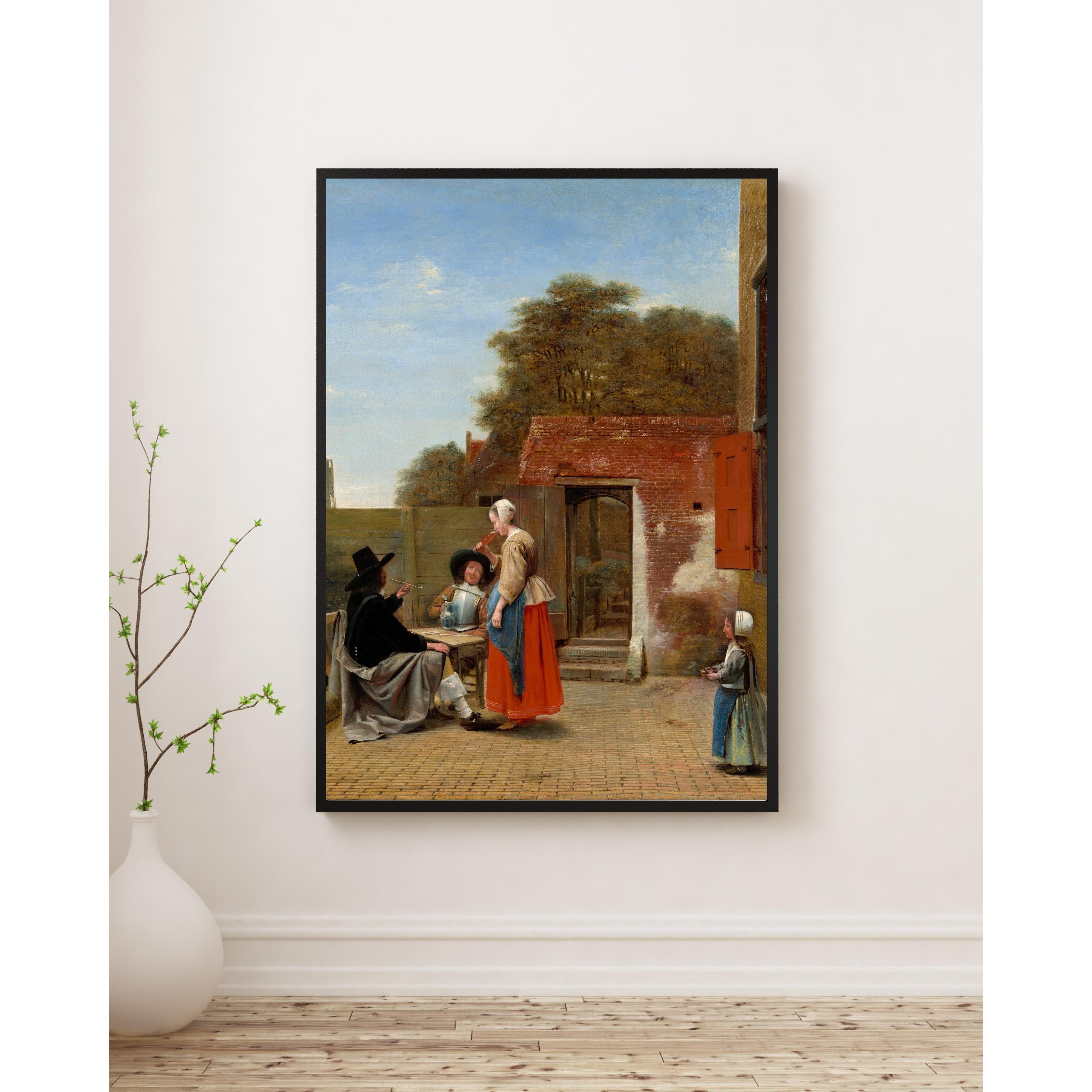 Pieter de Hooch - Hollanda Avlusu Fine Art Baskı