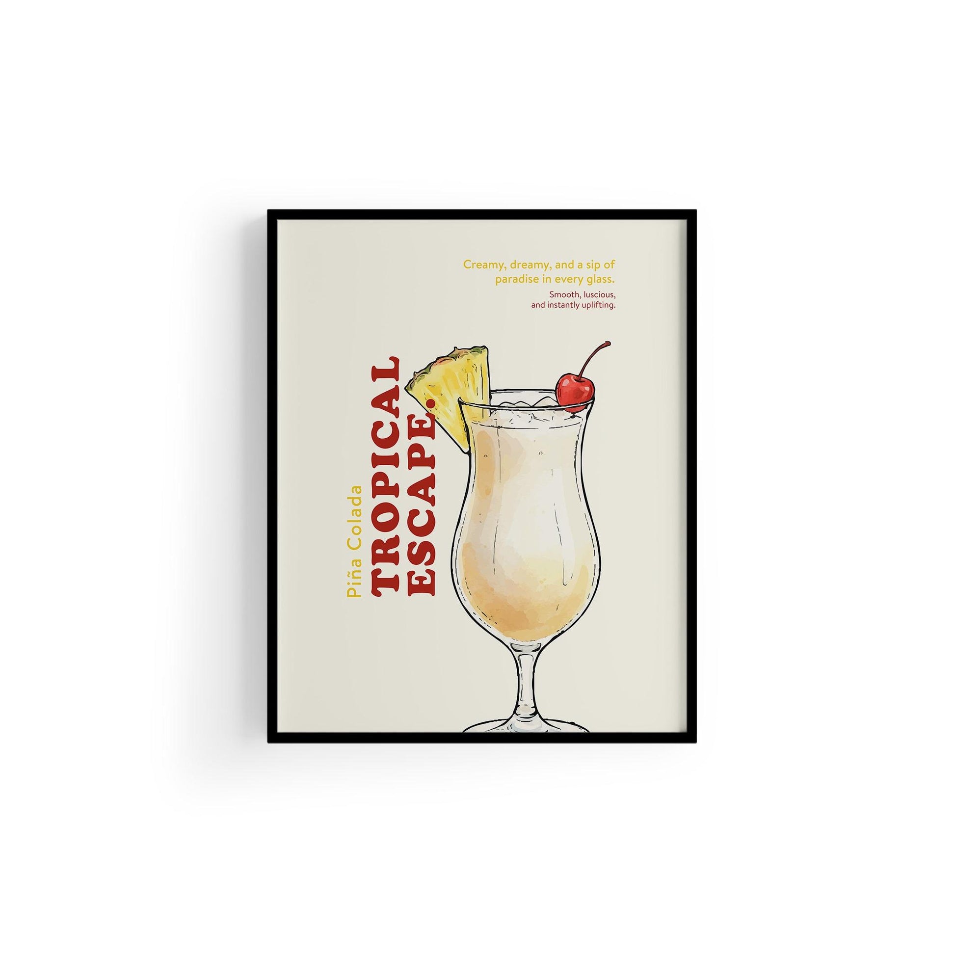 Piña Colada Kokteyl Posteri