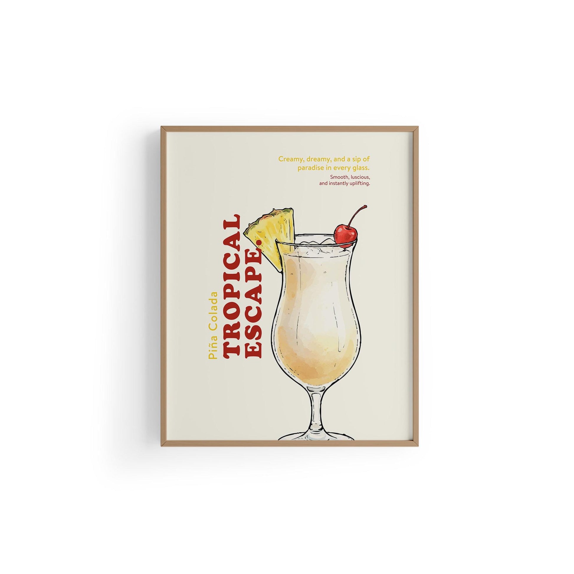 Piña Colada Kokteyl Posteri