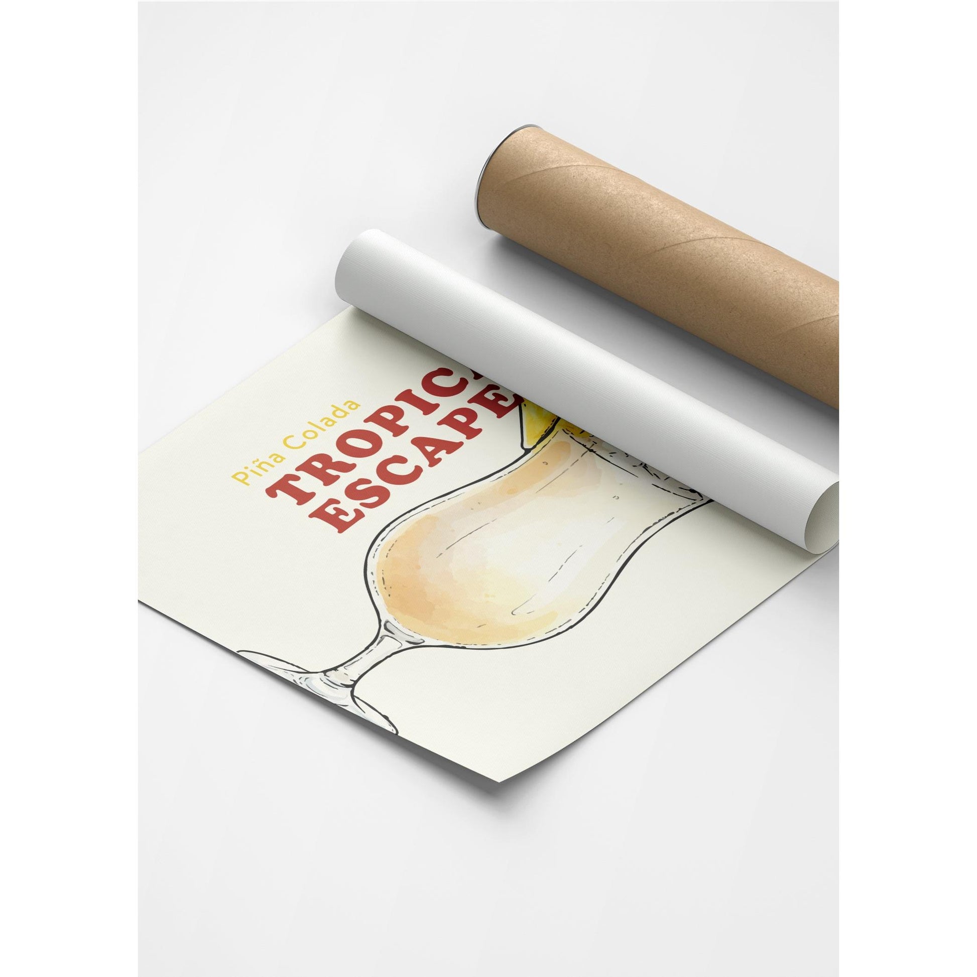 Piña Colada Kokteyl Posteri