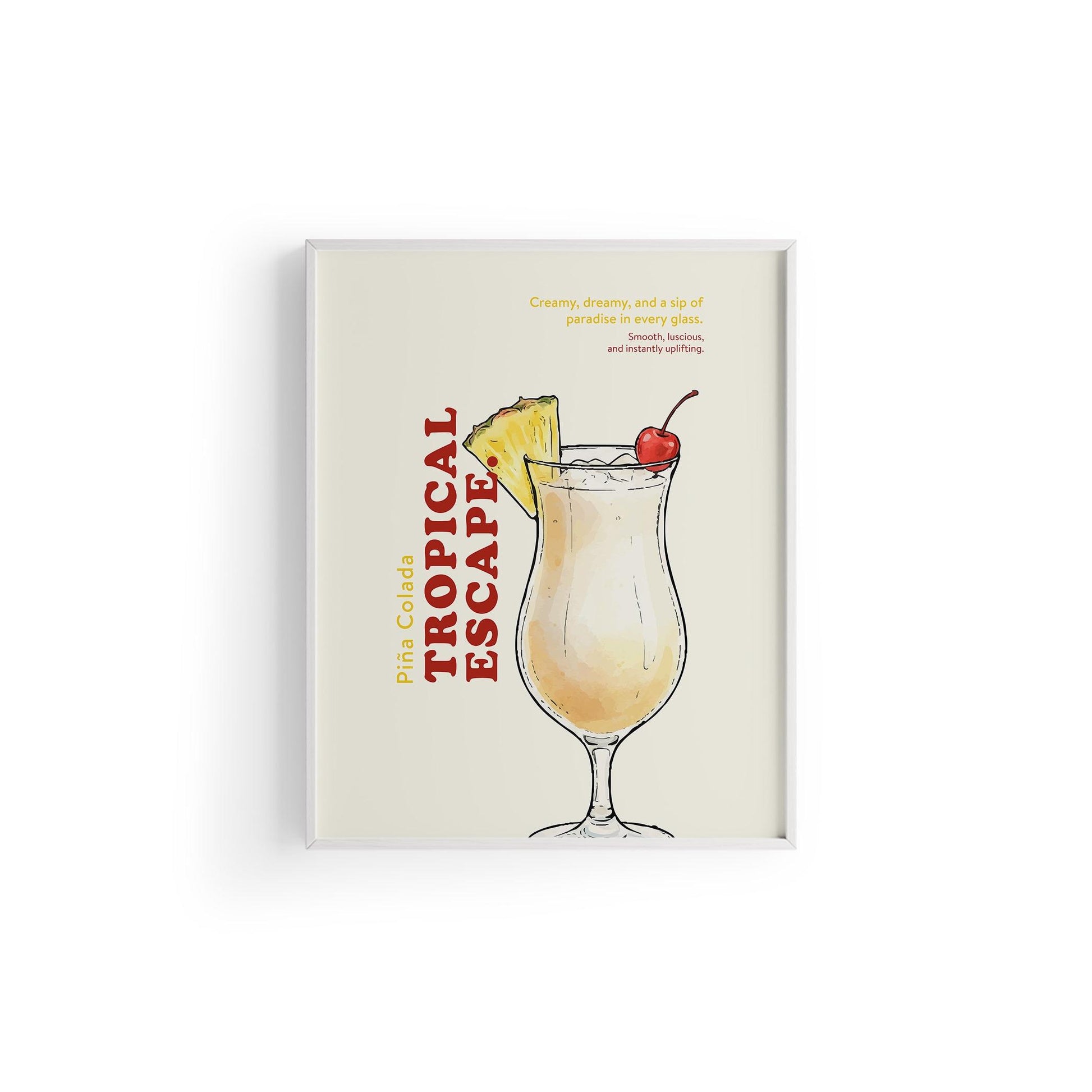 Piña Colada Kokteyl Posteri