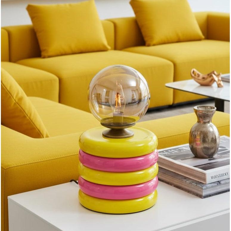 Pink & Yellow Masa Lambası - Lumos Series