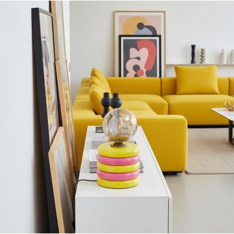 Pink & Yellow Masa Lambası - Lumos Series