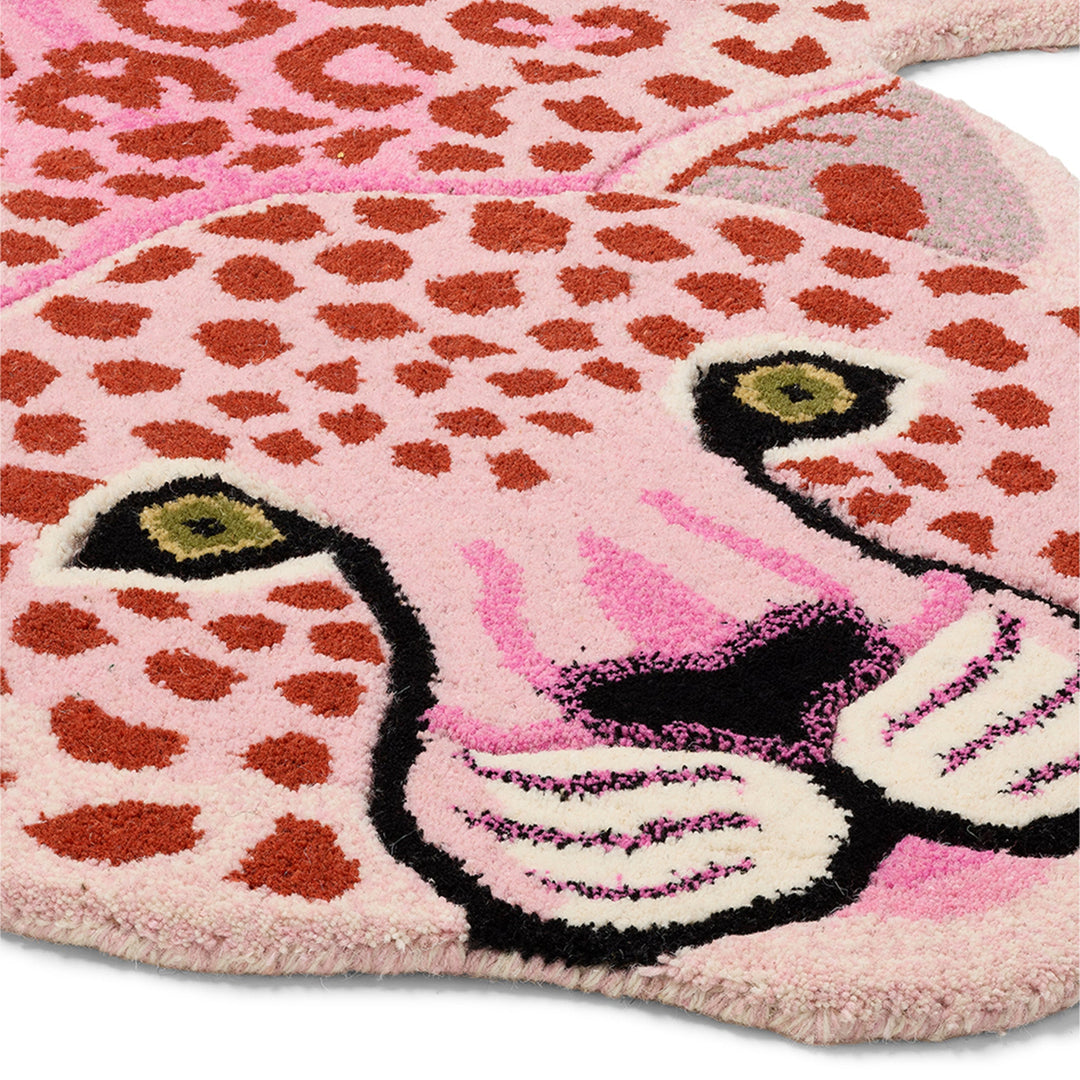 Pembe Leopar Halı ( XL )