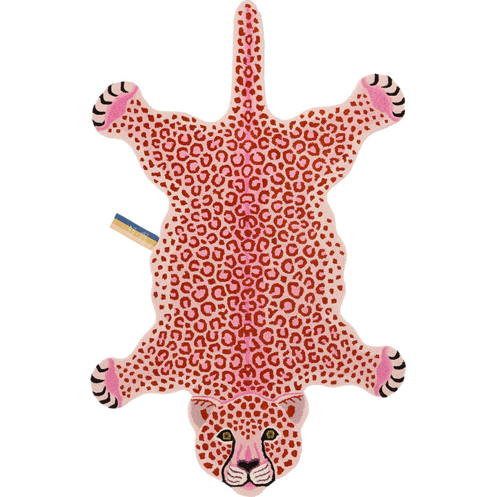 Pembe Leopar Halı ( XL )