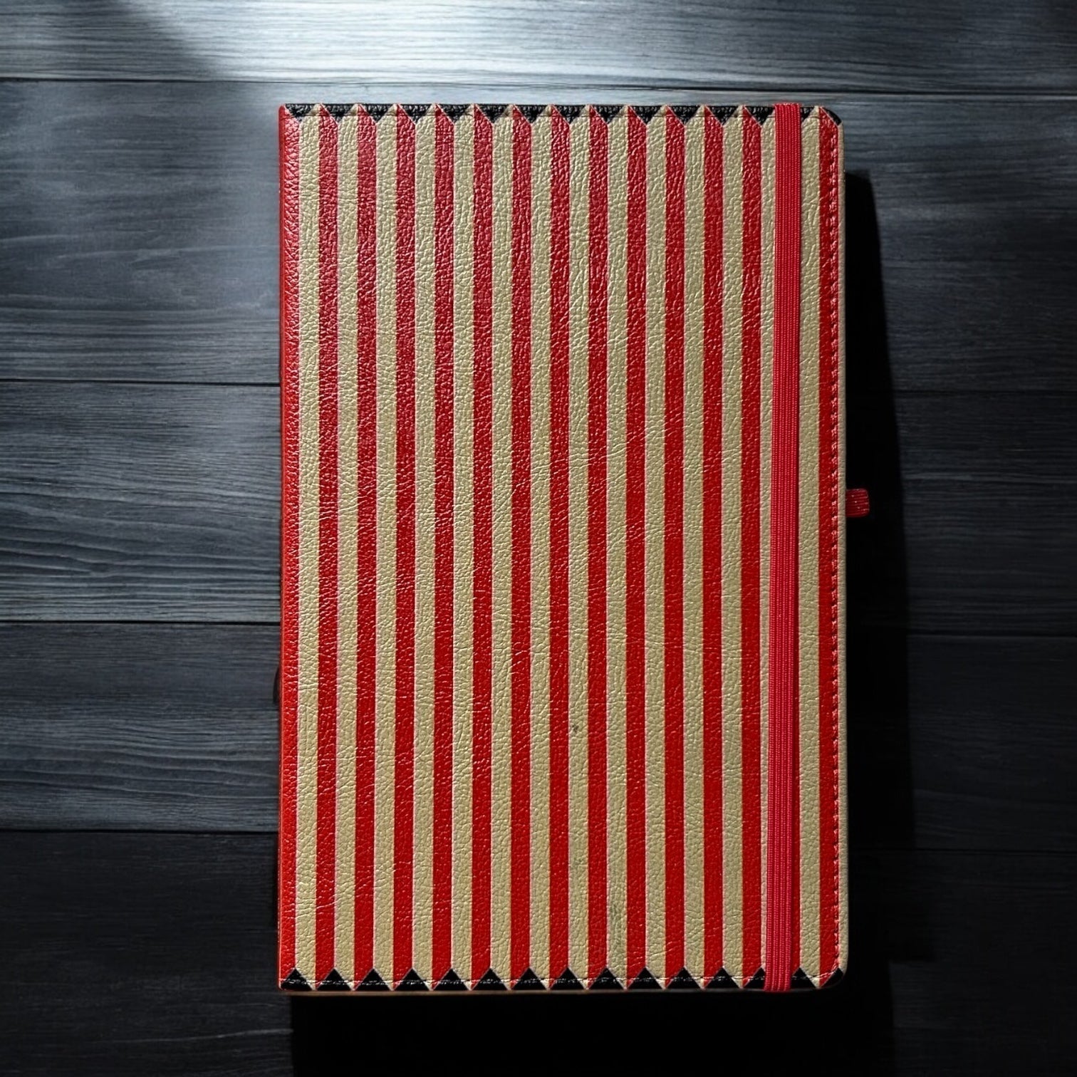 Pinstripe Cubic Deri Defter
