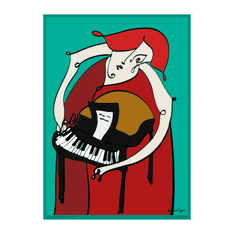 Piyanist - Fine Art Baskı