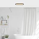Plafonia Oval Led Plafonyer Led Avize Ahşap 40x16 Cm