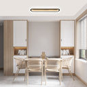 Plafonia Oval Led Plafonyer Led Avize Ahşap 80*16 Cm