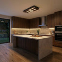 Plafonyer Ahşap Led Avize 60 X 25 Cm