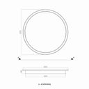 Plafonyer Led Avize Ahşap 60 Cm