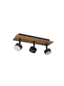 Plafonyer Spotlu Ahşap Led Avize 30x10 Cm