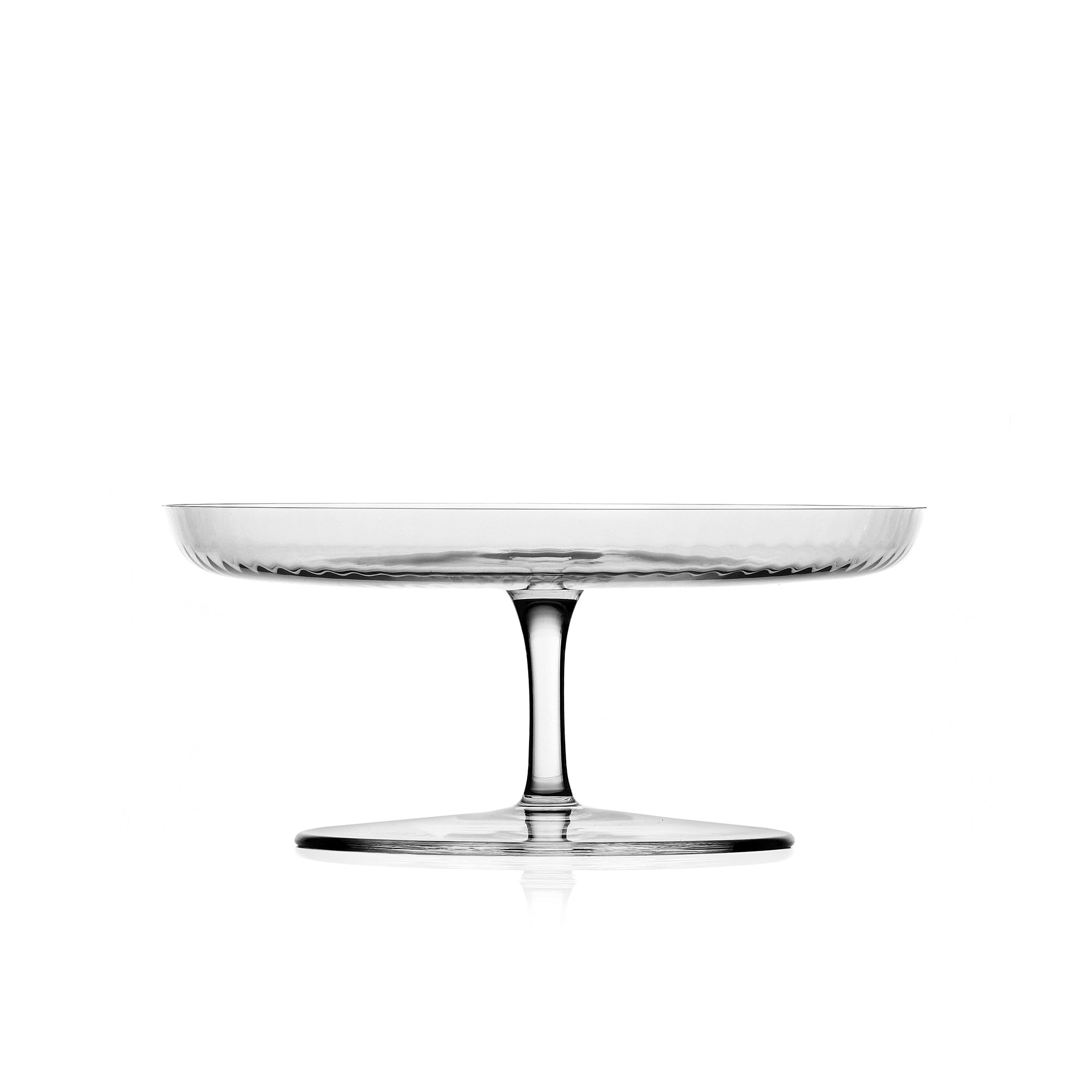 Pleats Koleksiyonu Cam Ayaklı Servis Tabağı