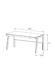 Politecnico Çalışma Masası-Çalışma Masası-livingstore-Cam 121 Cm-NowShopFun