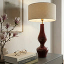 Porto Lamp Bordo Ahşap Abajur