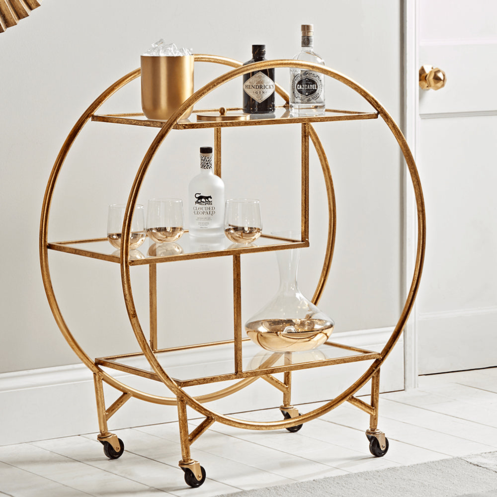 Prusa Tekerlekli Metal Servis Sehpası