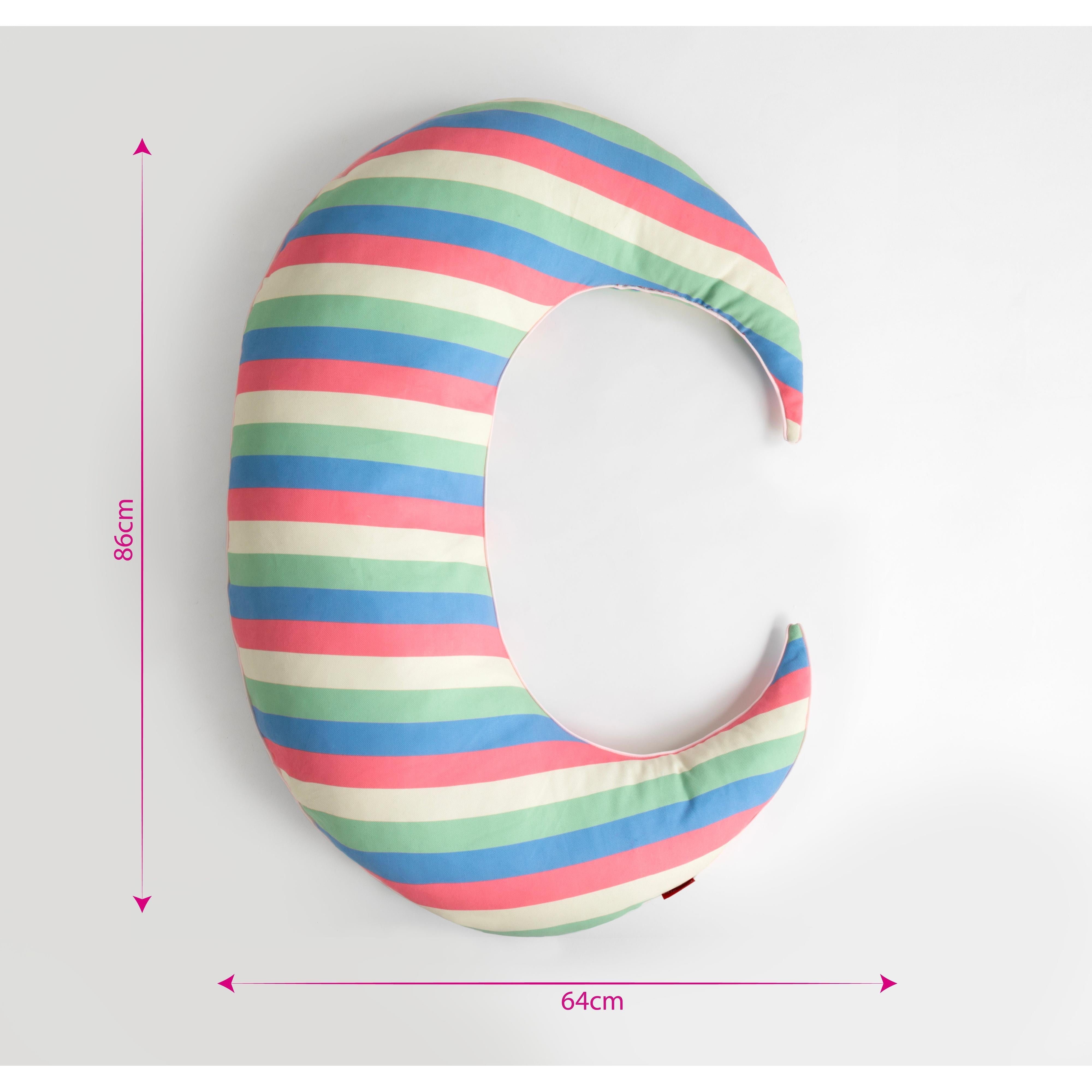 Puffy Rainbow Moon Yastık