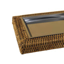 Rattan Dikdörtgen Anahtarlık Tabağı
