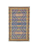 Rabat Geometrik Desenli Fas Halı Kilim 205X344 Cm