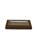 Rattan Dikdörtgen Anahtarlık Tabağı