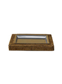 Rattan Dikdörtgen Anahtarlık Tabağı