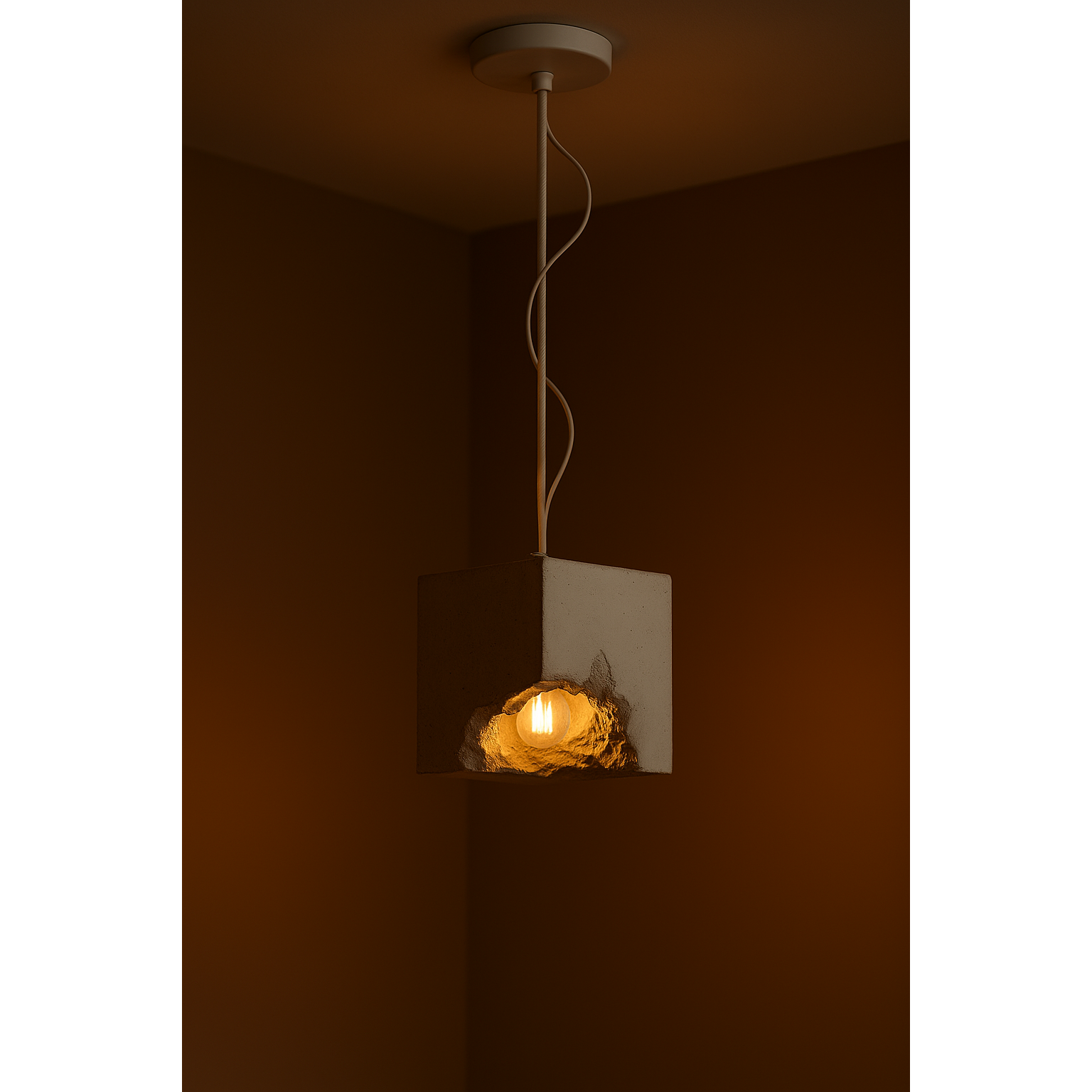 Raw Cube Beton Sarkıt Lamba