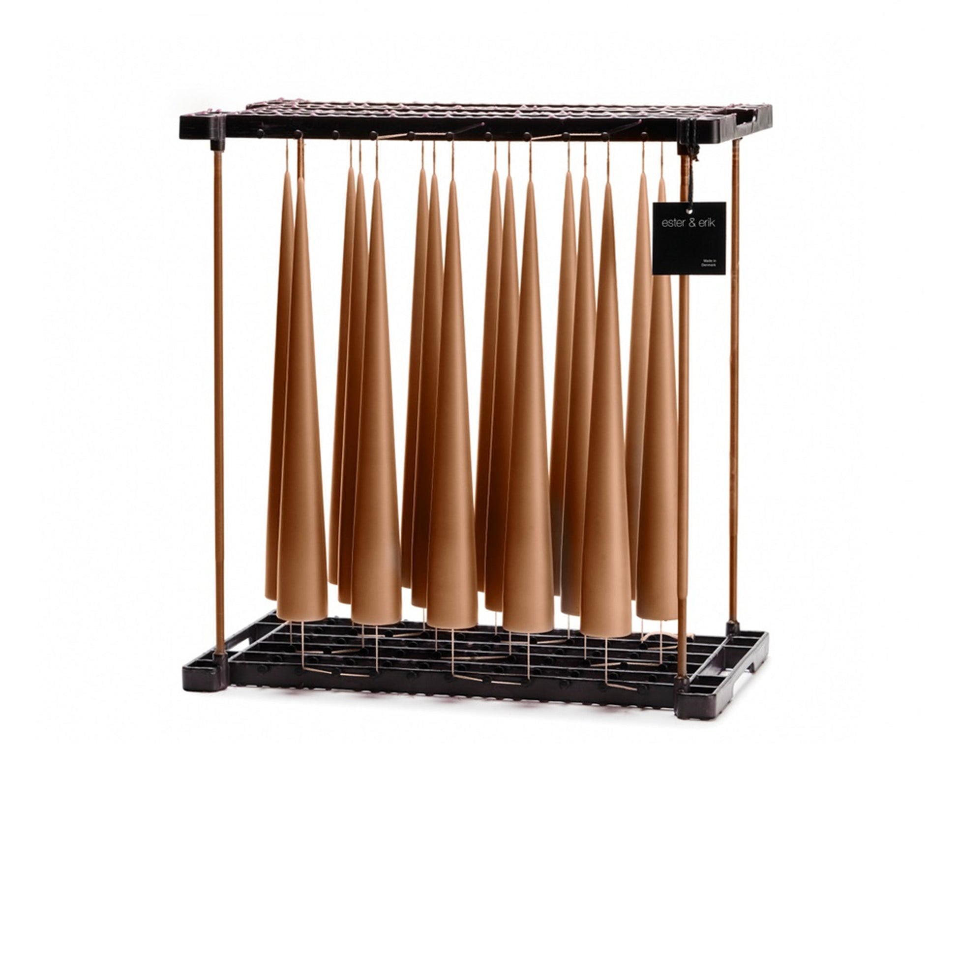 Raw Toffee Kokusuz 2'Li Kalın Konik Mum 37 Cm