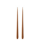 Raw Toffee Kokusuz 2'Li Uzun Konik Mum 42 Cm