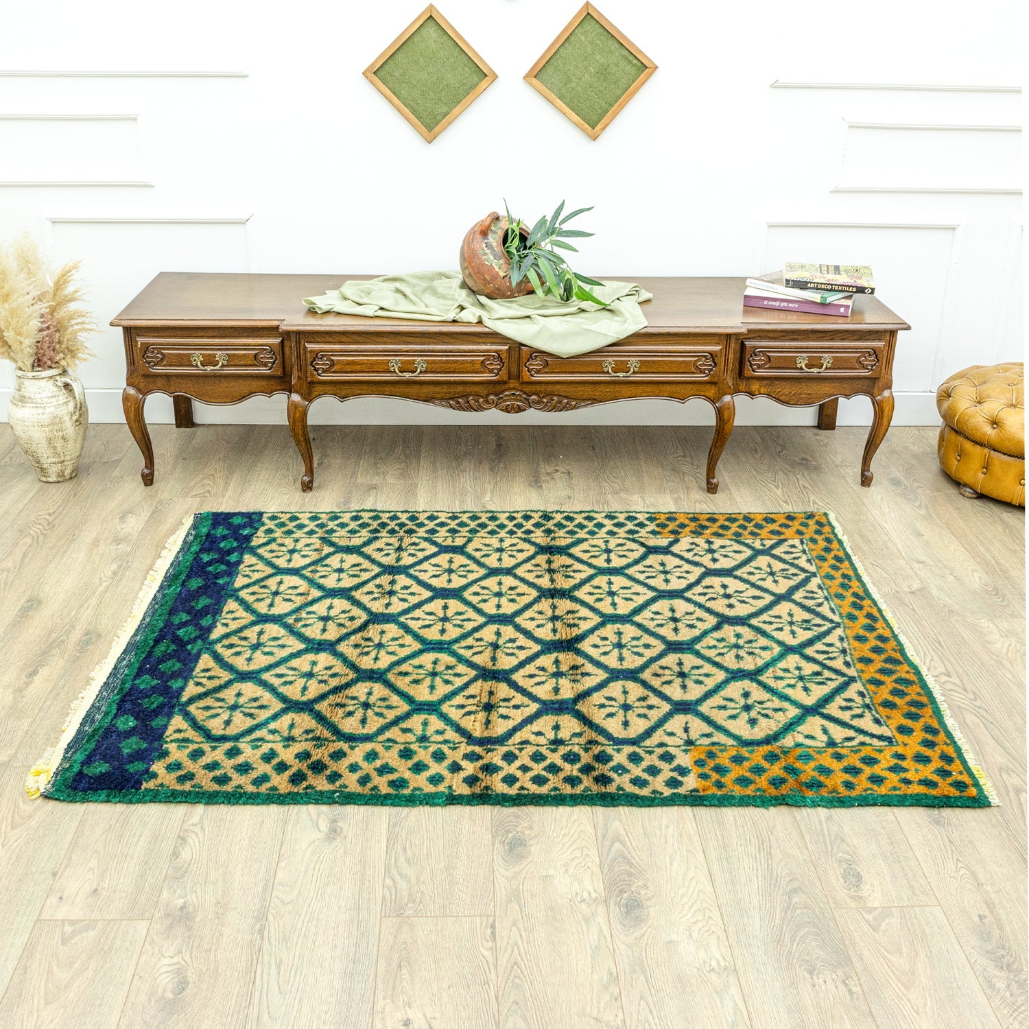 Razavi Geometrik Desenli Tülü Halı 120x178 Cm