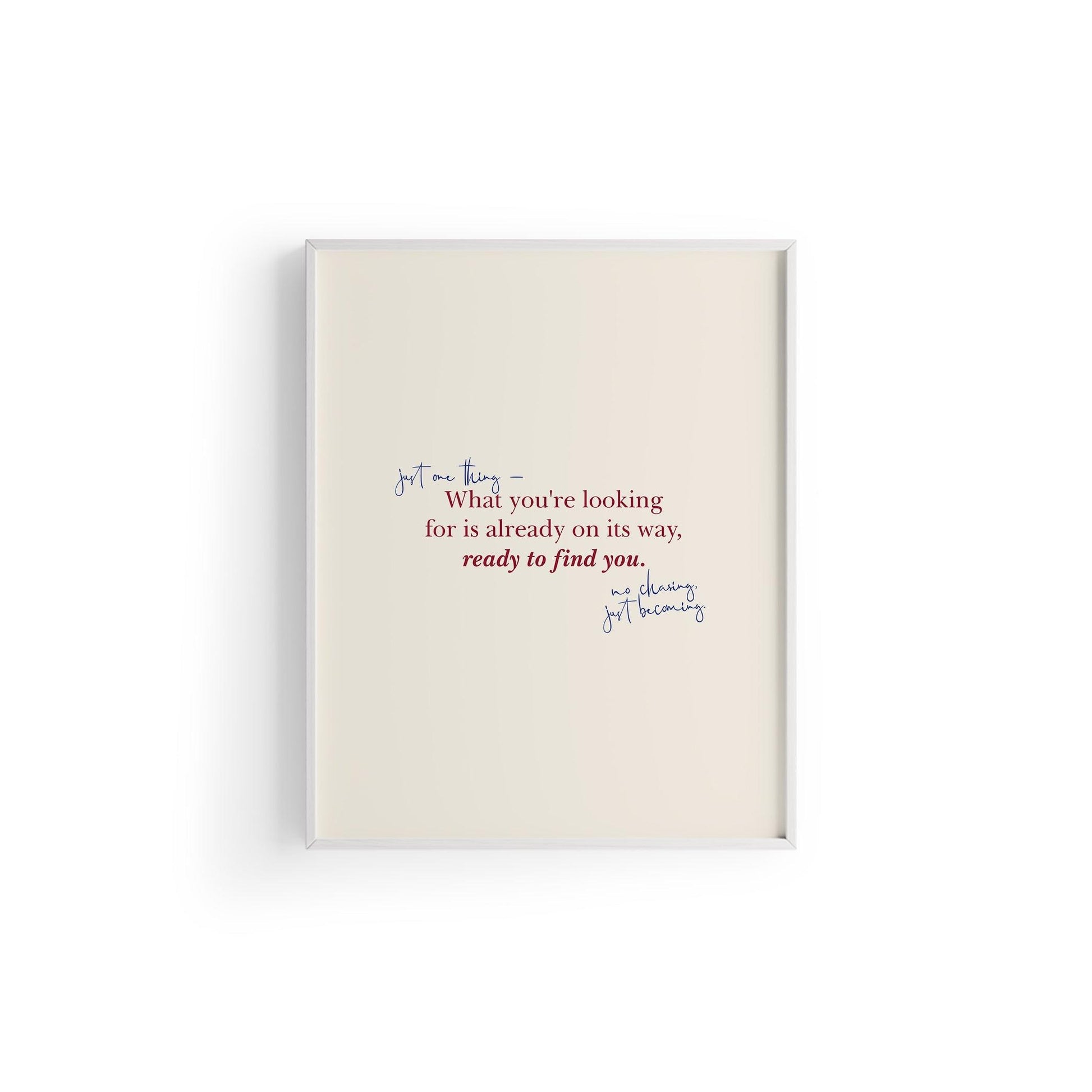 Ready To Find You | Tipografi Posteri