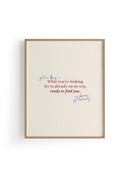 Ready To Find You | Tipografi Posteri