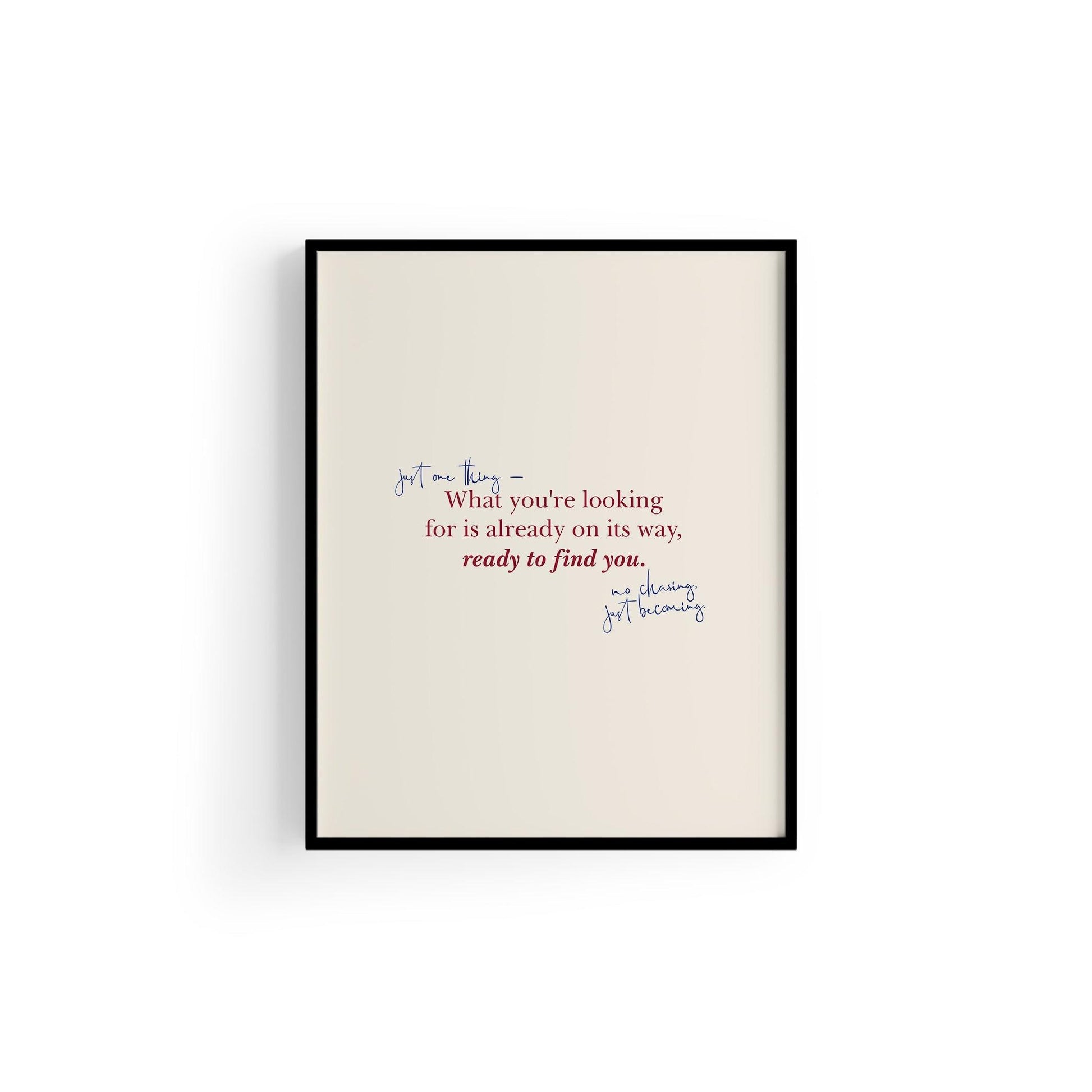 Ready To Find You | Tipografi Posteri