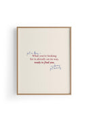 Ready To Find You | Tipografi Posteri