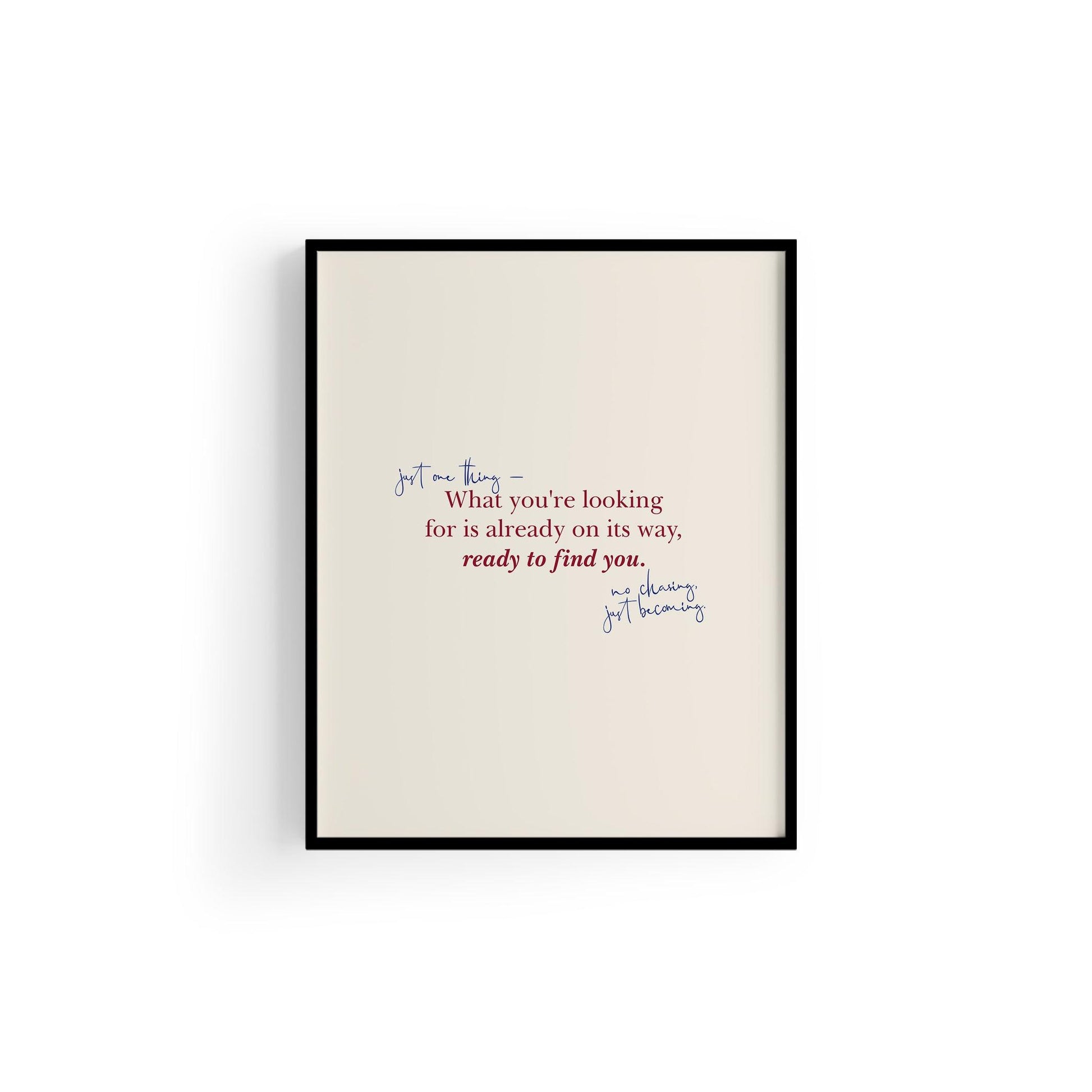 Ready To Find You | Tipografi Posteri