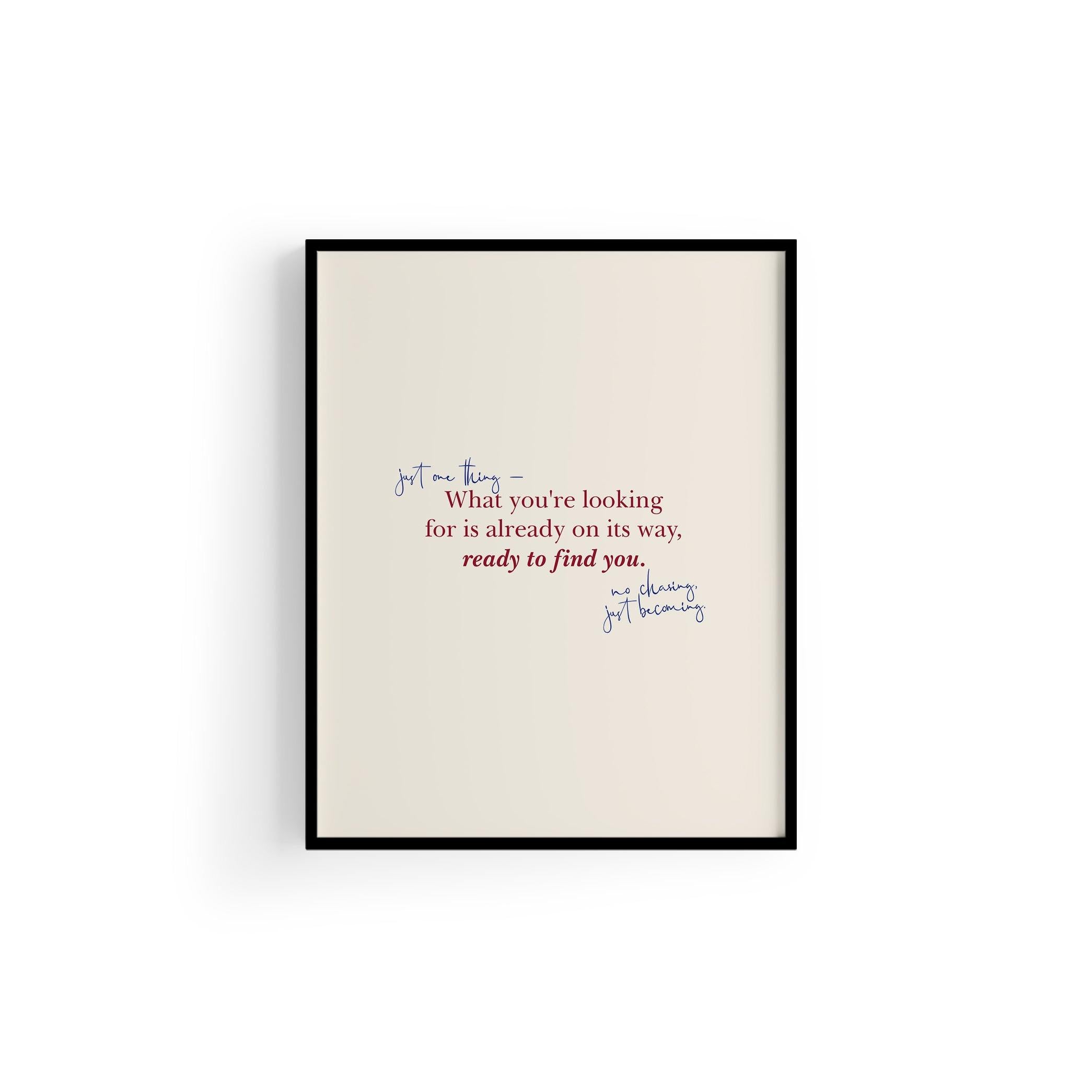 Ready To Find You | Tipografi Posteri