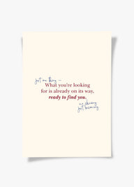 Ready To Find You | Tipografi Posteri-Poster-ODA.products-30x40-Çerçevesiz-NowShopFun