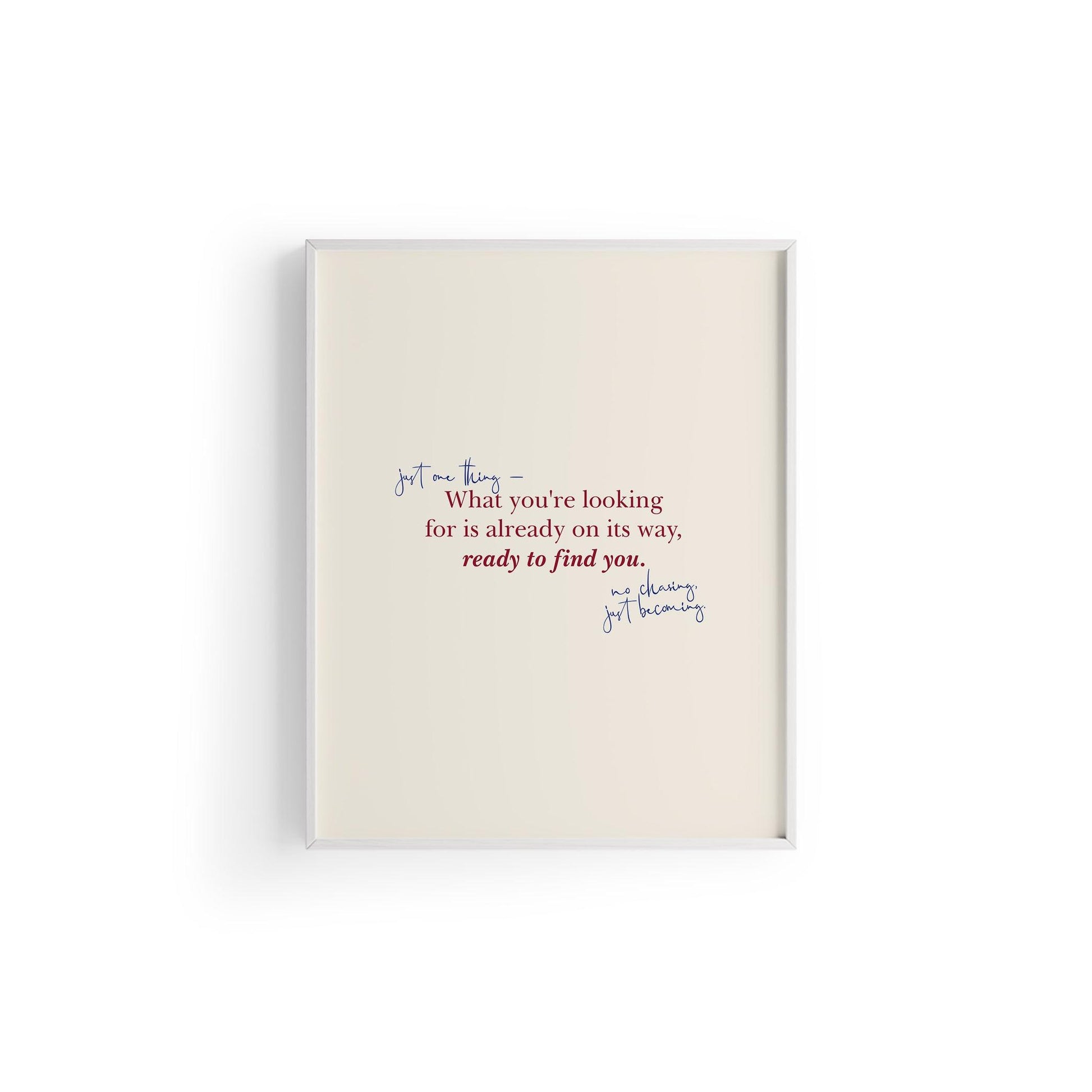 Ready To Find You | Tipografi Posteri