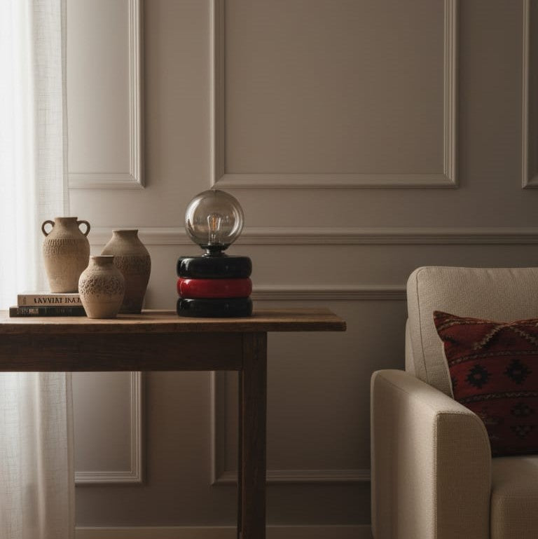 Red & Black Masa Lambası - Lumos Series