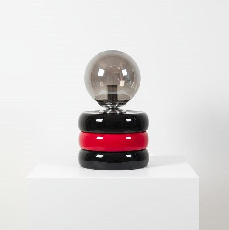 Red & Black Masa Lambası - Lumos Series